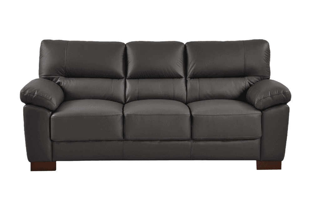 Dalmore Genuine Leather Grey 3+3 Seater Sofa Set