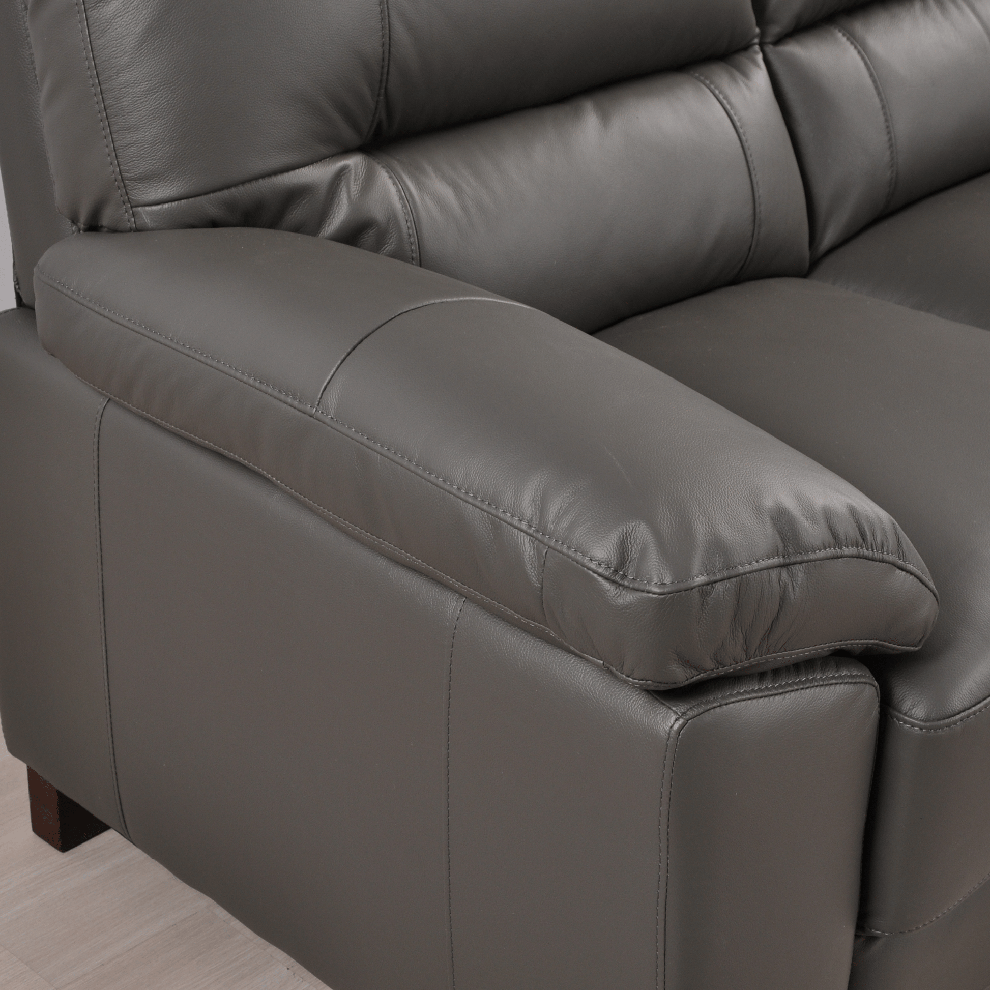 Dalmore 3 Seater Sofa – Close-up view highlighting the fabric texture, stitching details, and plush cushioning in a modern design.