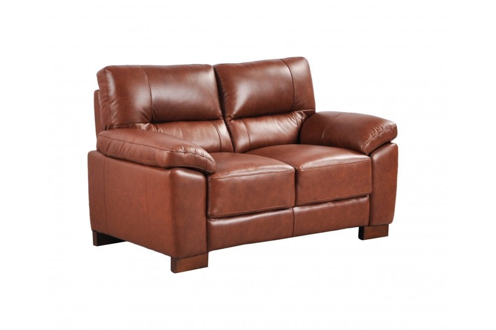 Dalmore Genuine Leather Tan 2+1+1 Seater Sofa Set