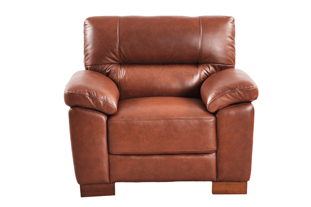 Dalmore Genuine Leather Tan 2+1+1 Seater Sofa Set