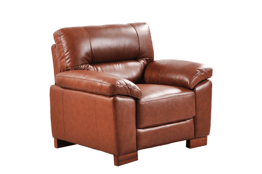 Dalmore Genuine Leather Tan 2+1+1 Seater Sofa Set