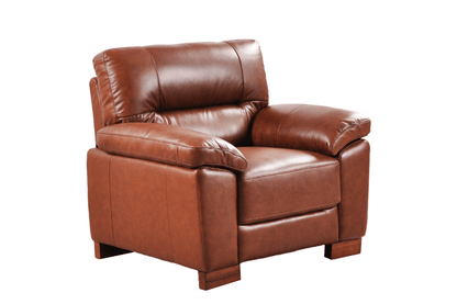 Dalmore Genuine Leather Tan 2+1+1 Seater Sofa Set