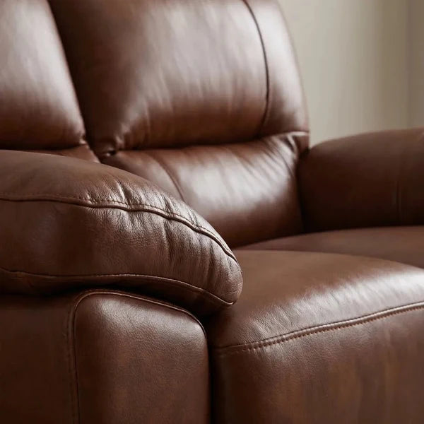 Dalmore Genuine Leather Tan 2+2 Seater Sofa Set