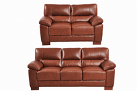 Dalmore Genuine Leather Tan 3+2 Seater Sofa Set