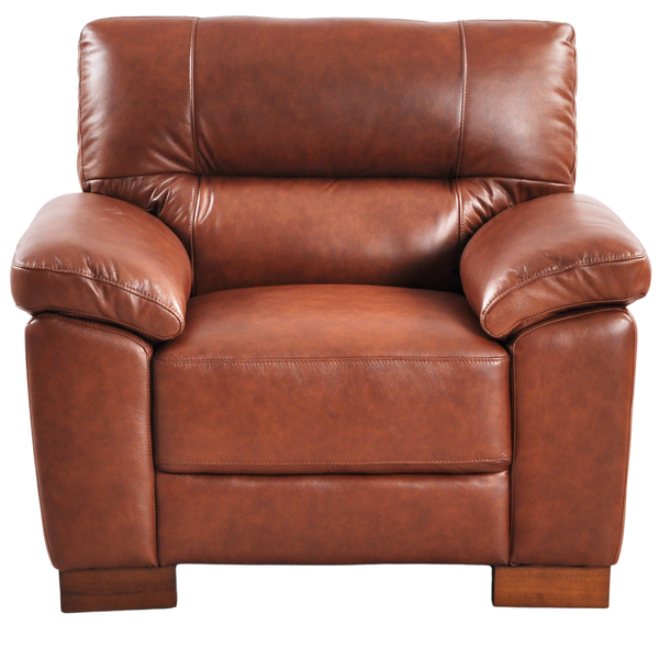 Dalmore Genuine Leather Tan Armchair