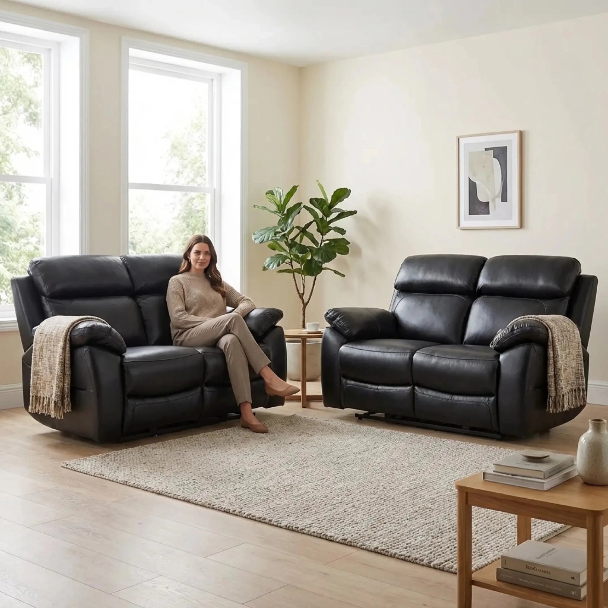 dandrea-genuine-leather-black-recliner-sofa-pair