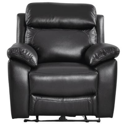 Dandrea Genuine Leather Black  Electric Power Recliner Armchair