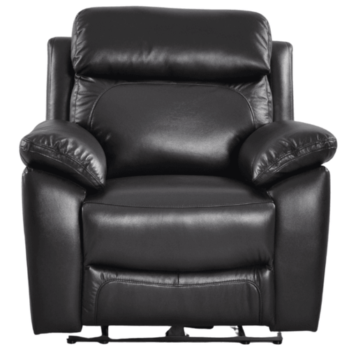 Dandrea Genuine Leather Black  Electric Power Recliner Armchair