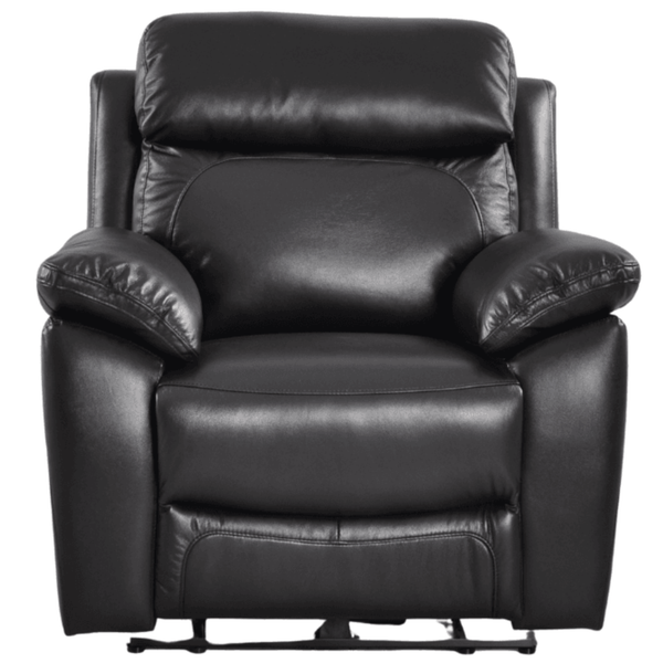 Dandrea Genuine Leather Black Electric Power Recliner Armchair