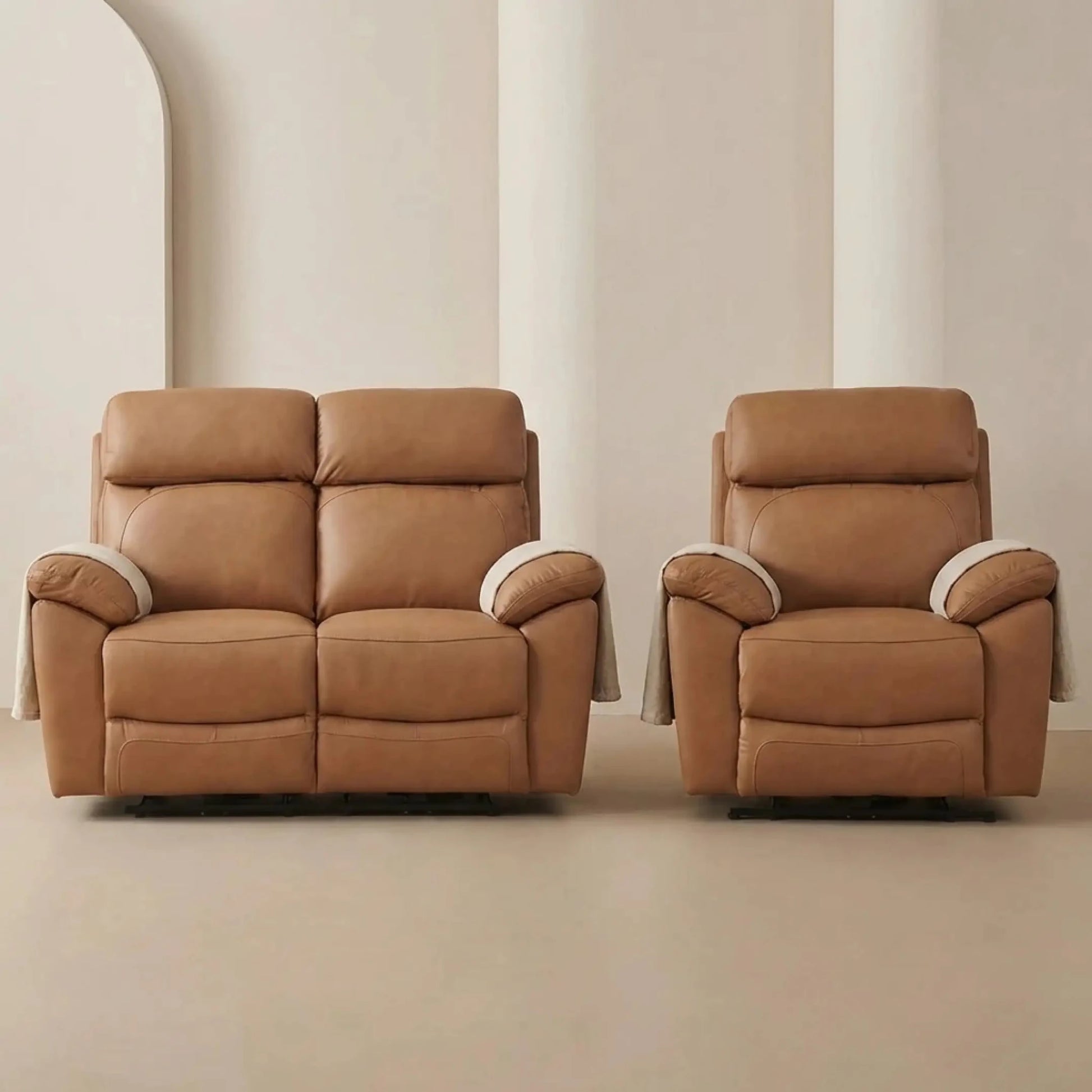 dandrea-genuine-leather-caramel-electric-recliner-sofa-set