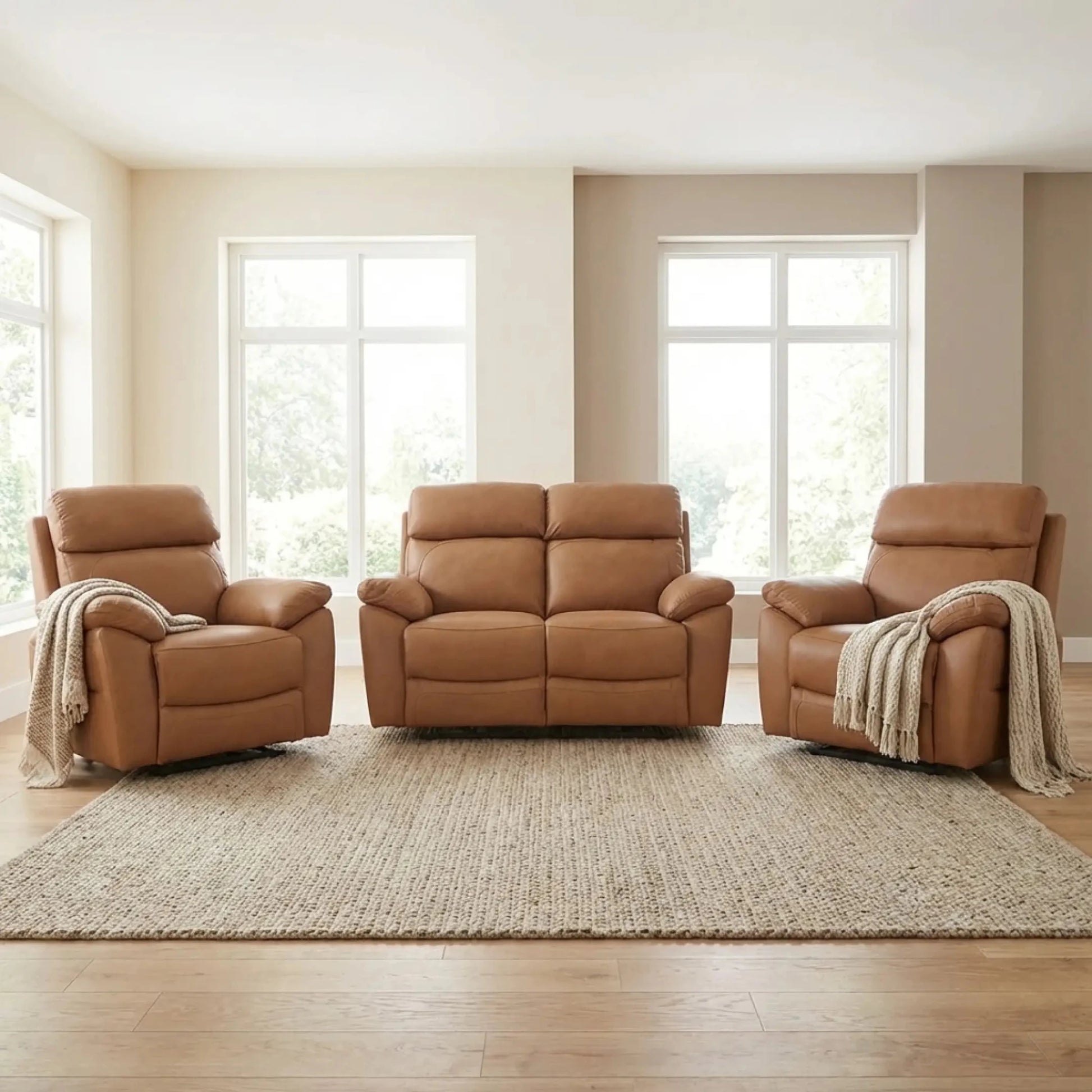 dandrea-genuine-leather-caramel-electric-power-recliner-sofa-set