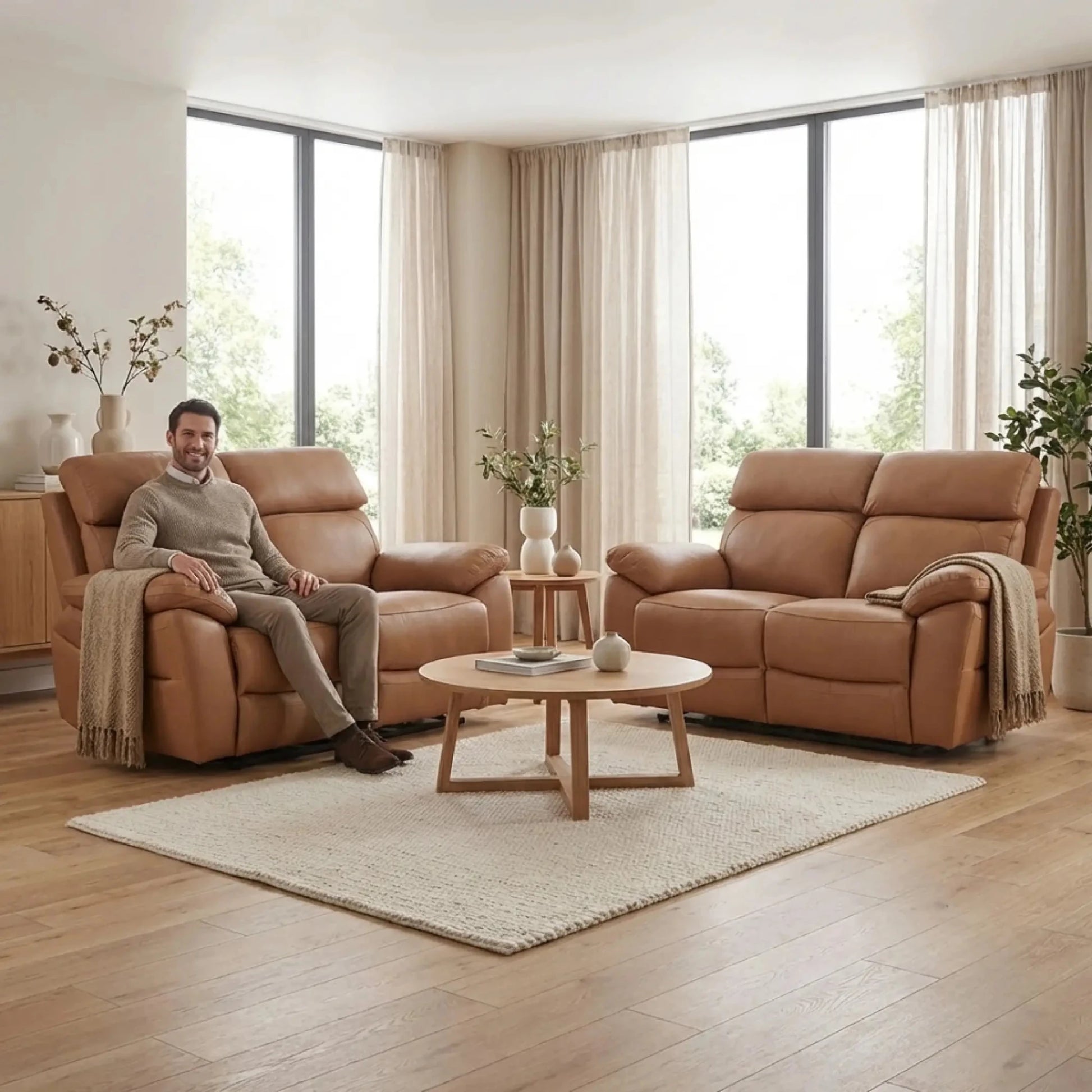 dandrea-genuine-leather-caramel-recliner-sofa-pair