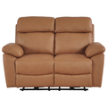 Dandrea Genuine Leather Caramel Electric Power Recliner 2 Seater Sofa