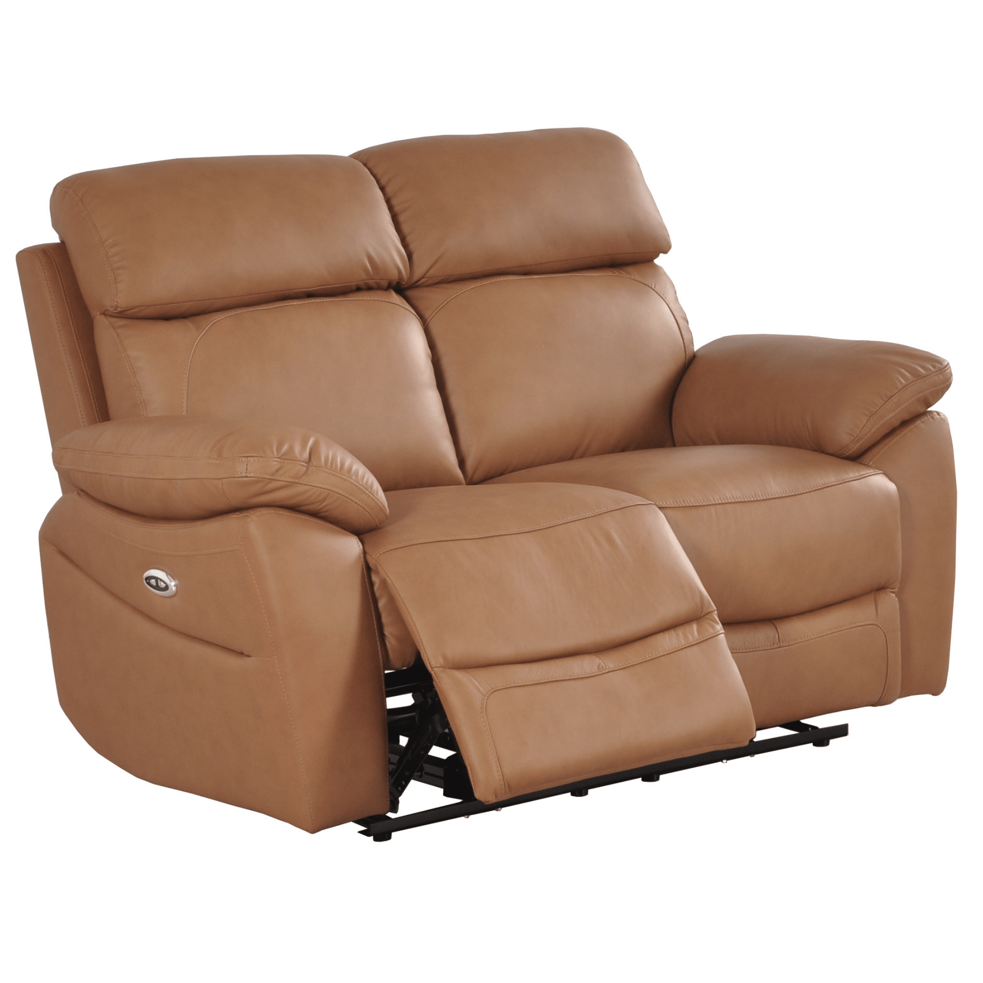 Dandrea Genuine Leather Caramel Electric Power Recliner 3+2+1 Seater Sofa Set - Furniture Instore