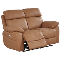 Dandrea Genuine Leather Caramel Electric Power Recliner 3+2+1 Seater Sofa Set - Furniture Instore