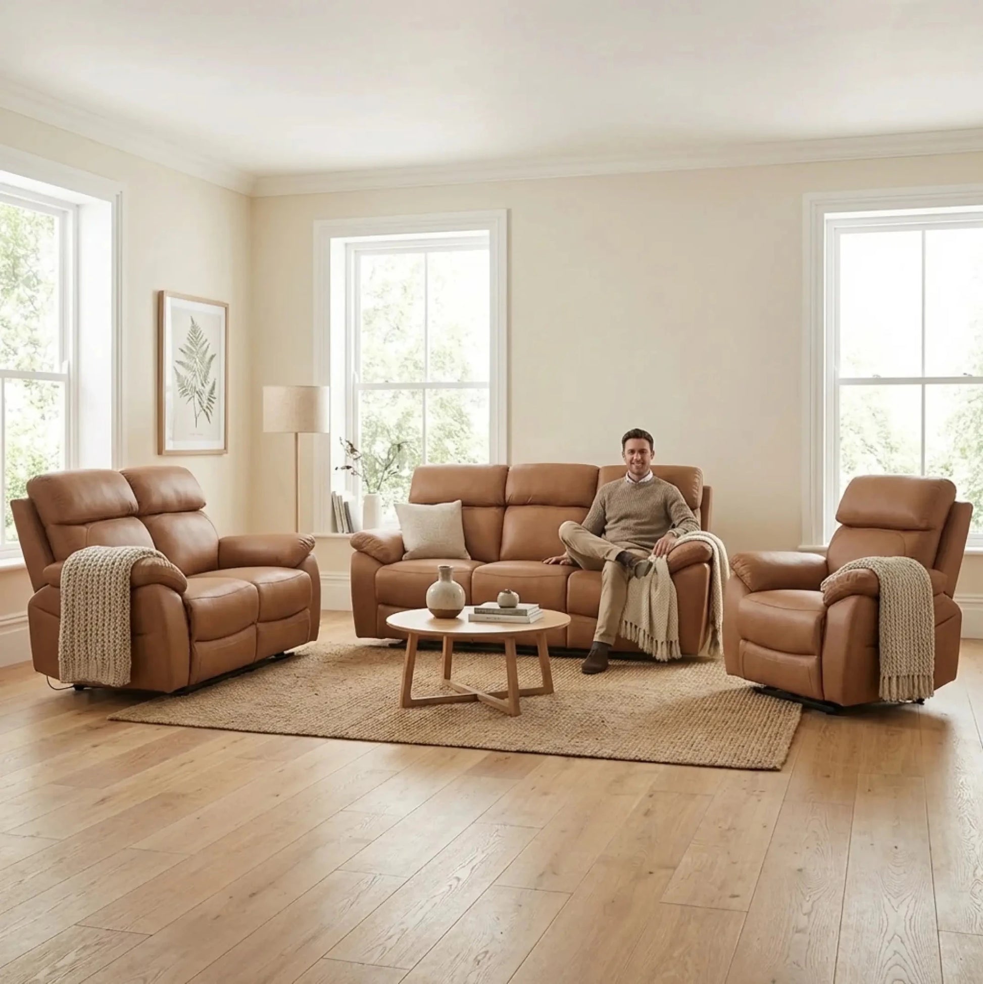 dandrea-genuine-leather-caramel-recliner-armchair-sofa-set