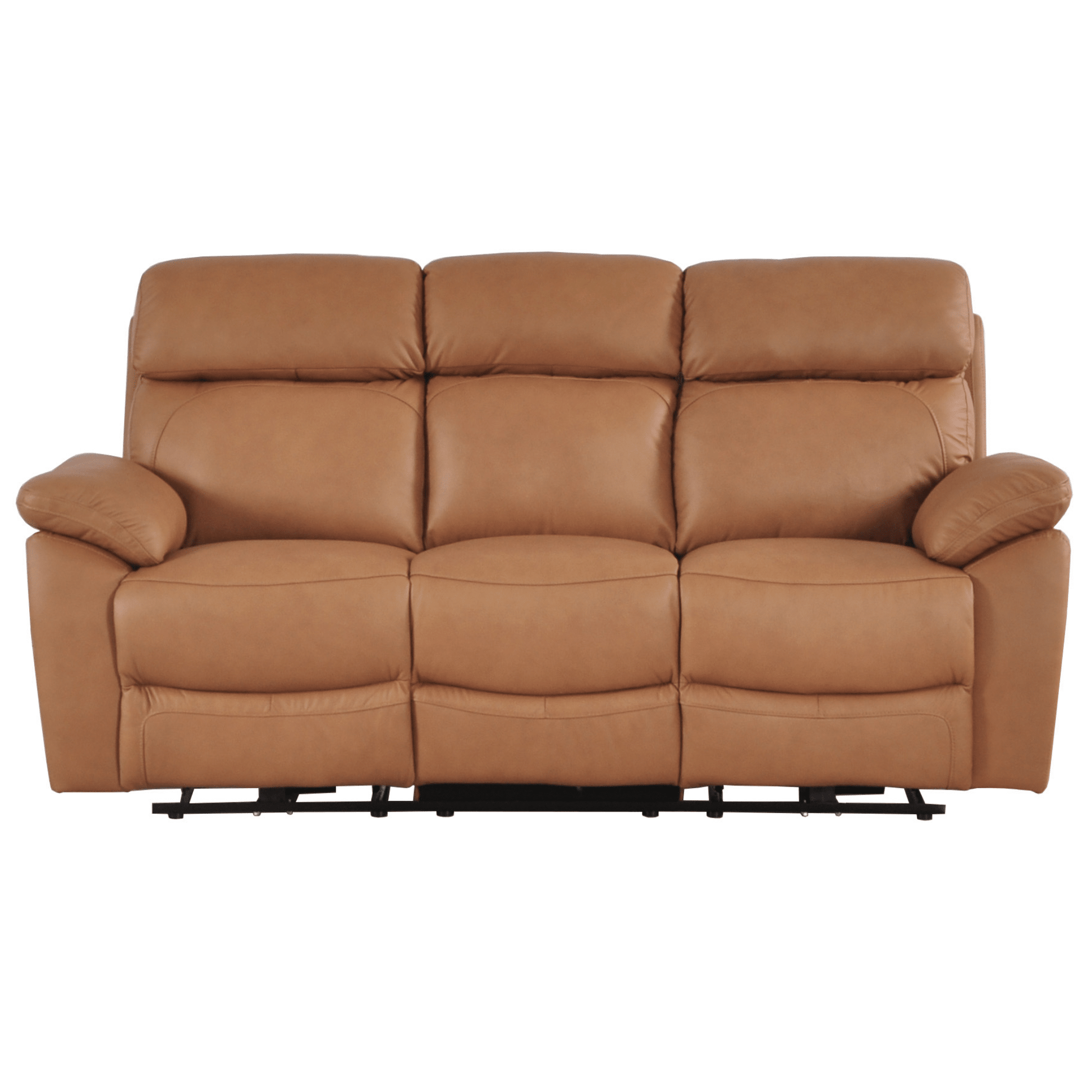 Dandrea Genuine Leather Caramel Electric Power Recliner 3+2+1 Seater Sofa Set - Furniture Instore