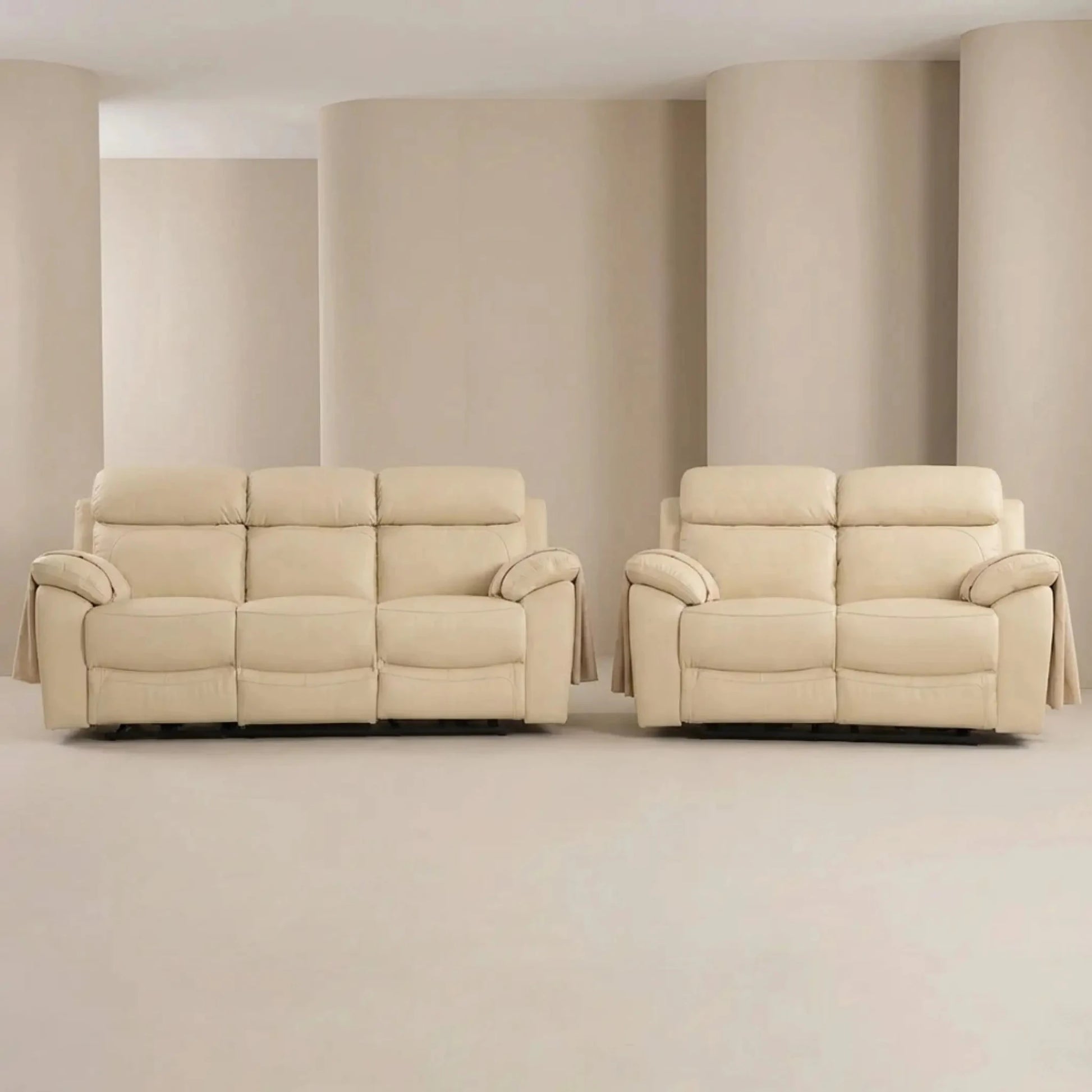 dandrea-genuine-leather-cream-electric-recliner-sofa-set