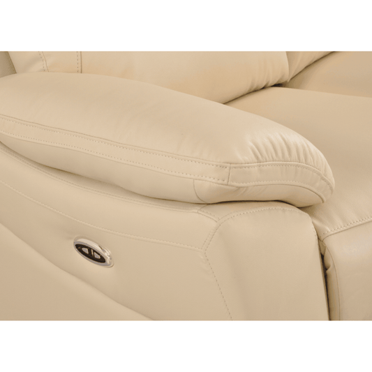 Dandrea Genuine Leather Cream sofa
