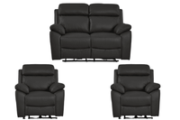 Dandrea Genuine Leather Grey Electric Power Recliner 2+1+1 Seater Sofa  Set