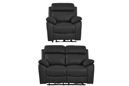 Dandrea Genuine Leather Grey Electric Power Recliner 2+1 Seater Sofa Set