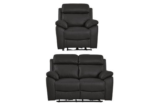 Dandrea Genuine Leather Grey Electric Power Recliner 2+1 Seater Sofa Set
