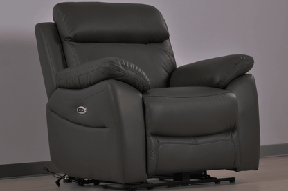 Dandrea Genuine Leather Grey Electric Power Recliner 2+1 Seater Sofa Set