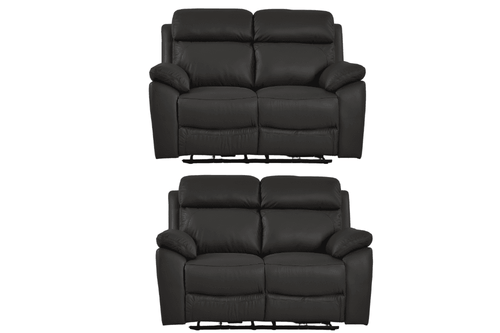 Dandrea Genuine Leather Grey Electric Power Recliner 2+2 Seater Sofa  Set