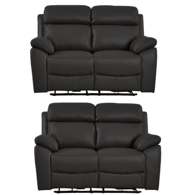 Dandrea Genuine Leather Grey Electric Power Recliner 2+2 Seater Sofa  Set