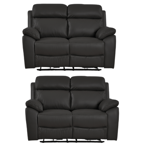Dandrea Genuine Leather Grey Electric Power Recliner 2+2 Seater Sofa  Set