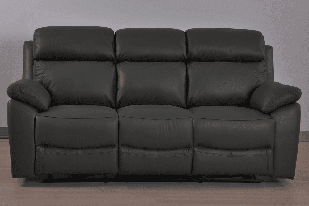 Dandrea Genuine Leather Grey Electric Power Recliner 3+3 Seater Sofa Set