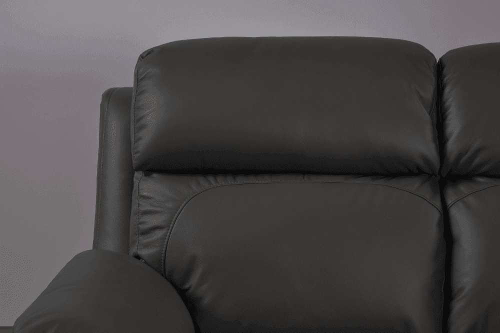 Dandrea Genuine Leather Grey Electric Power Recliner 3+3 Seater Sofa Set