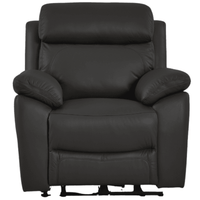 Dandrea Genuine Leather Grey Electric Power Recliner Armchair