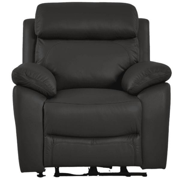 Dandrea Genuine Leather Grey Electric Power Recliner Armchair