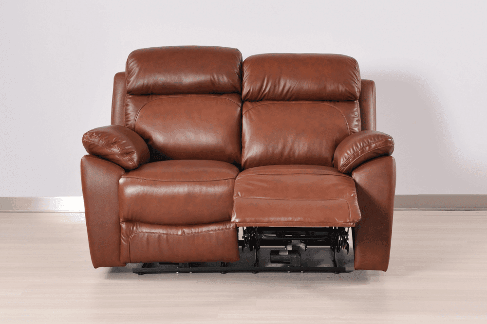 Dandrea Genuine Leather Tan  Electric Power Recliner 2+1+1 Seater Sofa Set