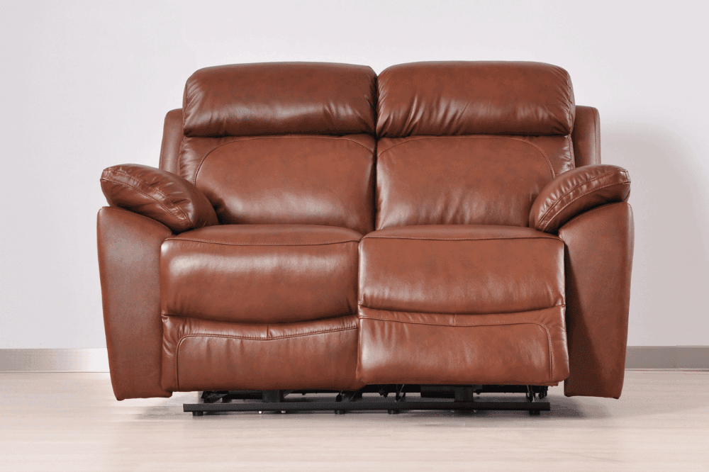 Dandrea Genuine Leather Tan  Electric Power Recliner 2+1+1 Seater Sofa Set