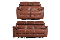 Dandrea Genuine Leather Tan Electric Power Recliner 3+2 Seater Sofa Set