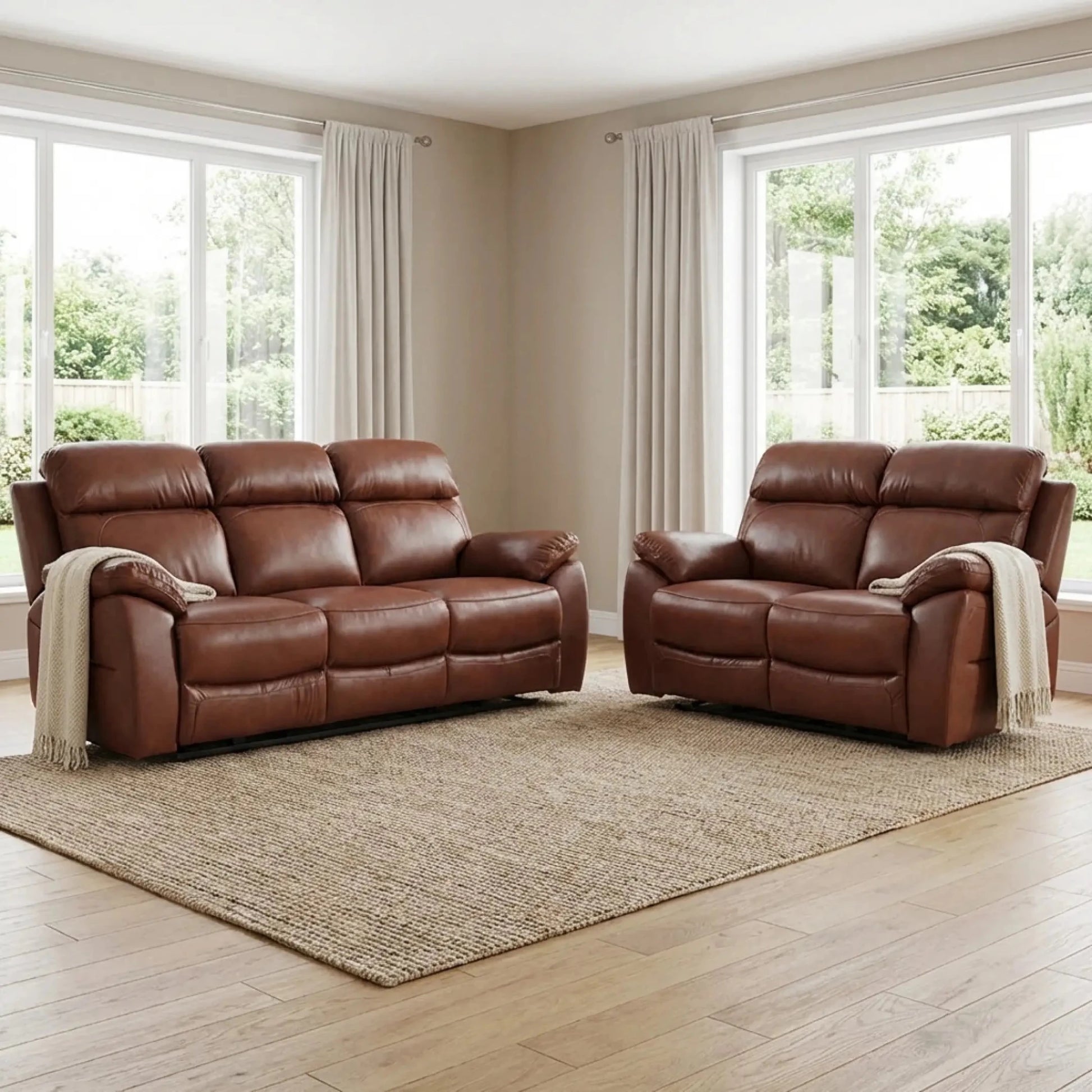 dandrea-genuine-leather-tan-electric-recliner-sofa-set