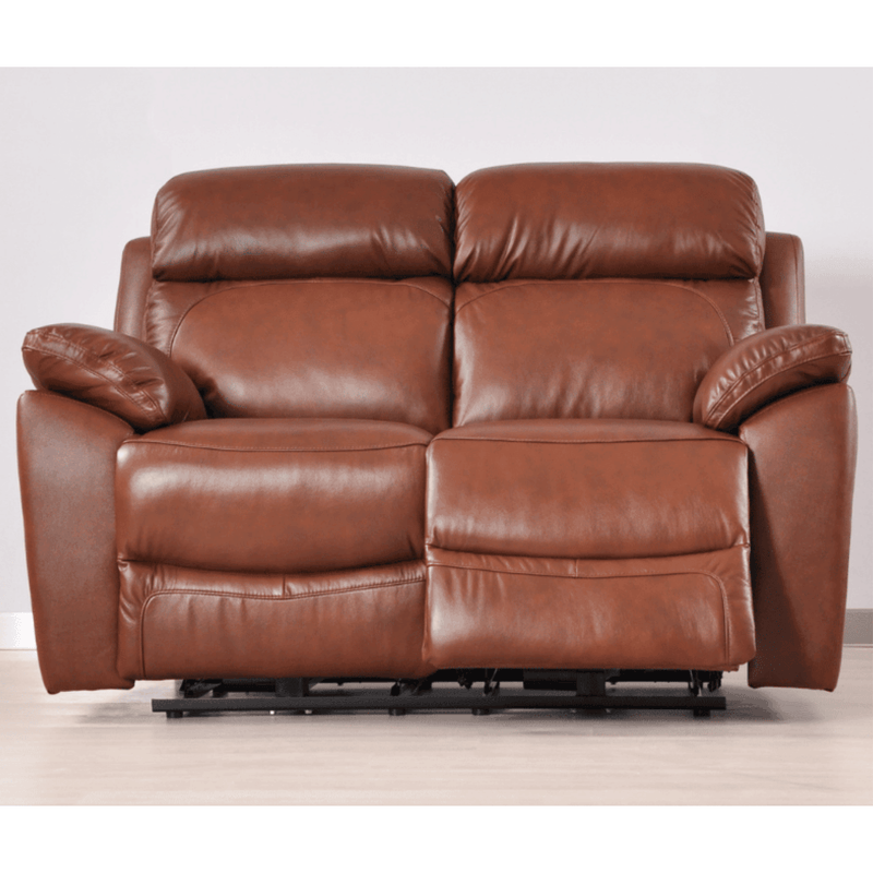 Dandrea Genuine Leather Tan Electric Power Recliner 3+2+1 Seater Sofa Set - Furniture Instore