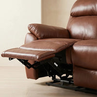 Dandrea Genuine Leather Tan Electric Recliner