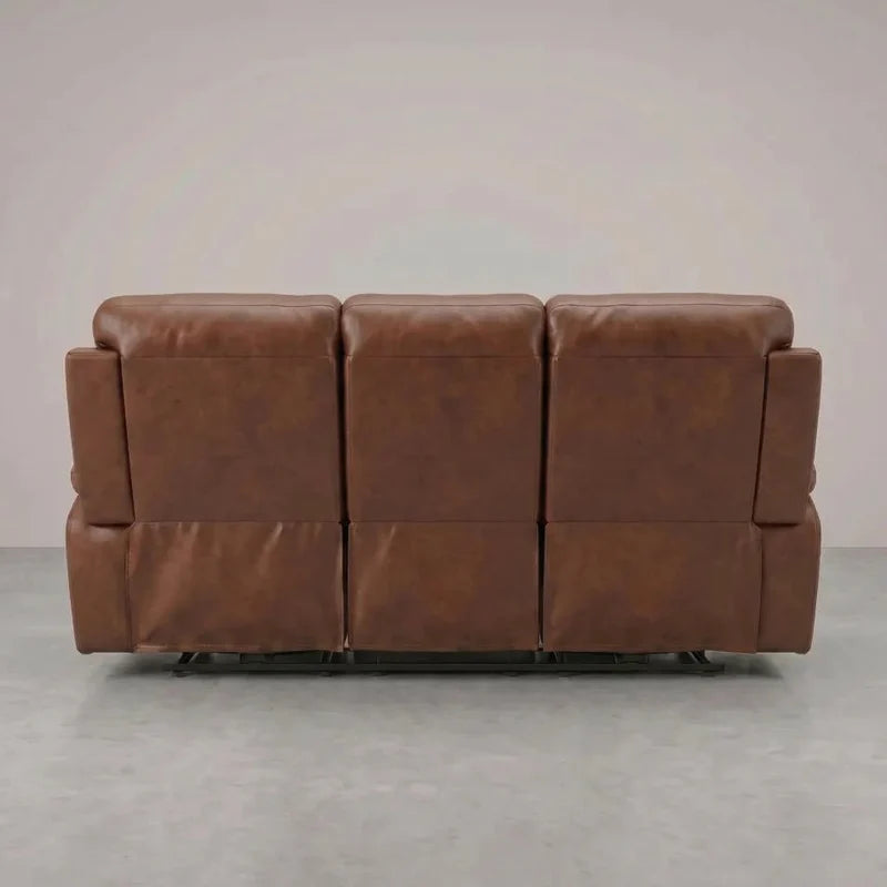 Dandrea Tan Leather 3 Seater