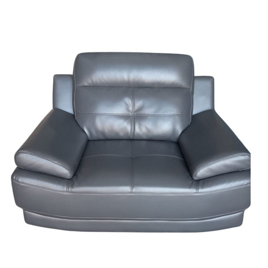 Outlet Islington Dark Grey Leather Armchair
