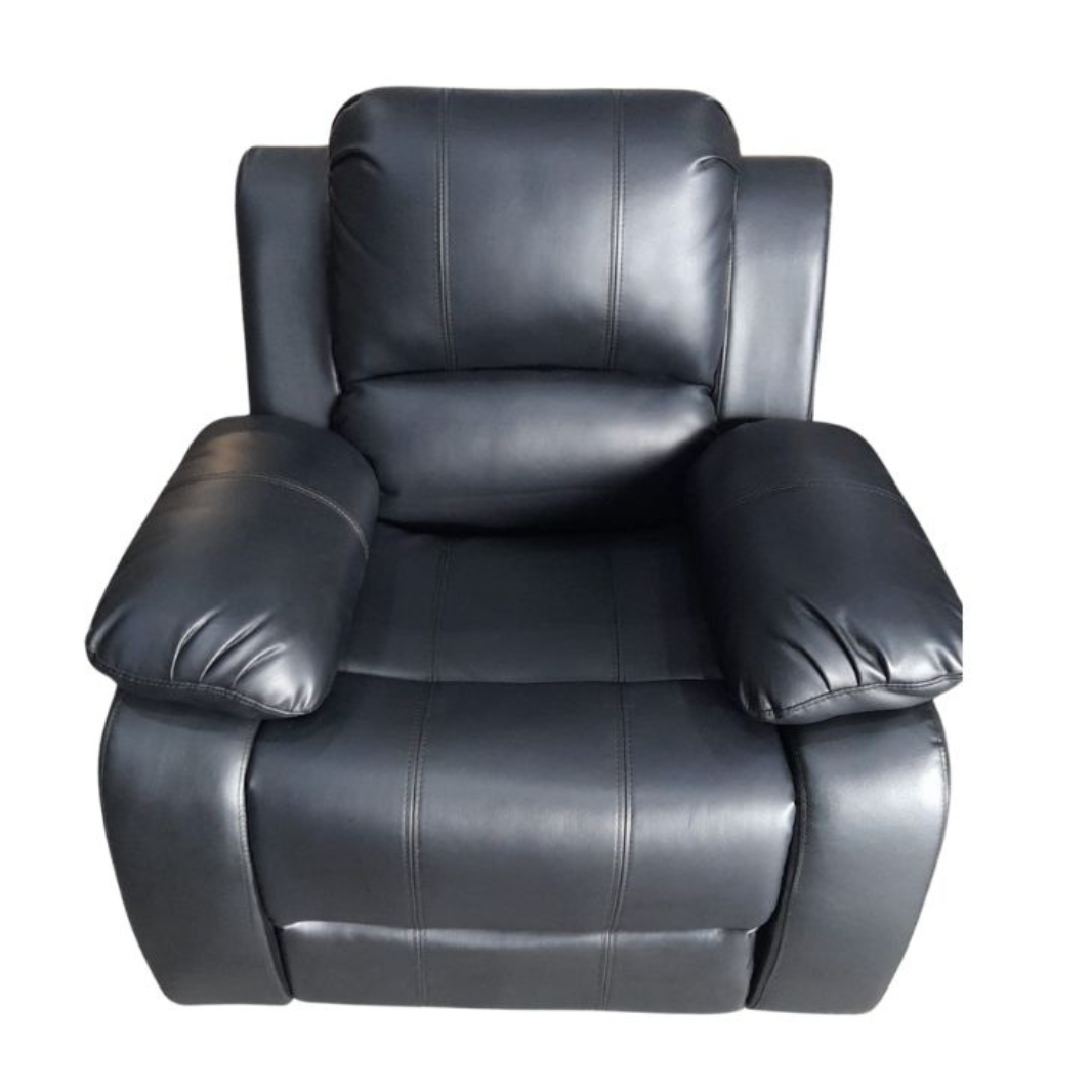 Outlet Valerie Black Leather Armchair