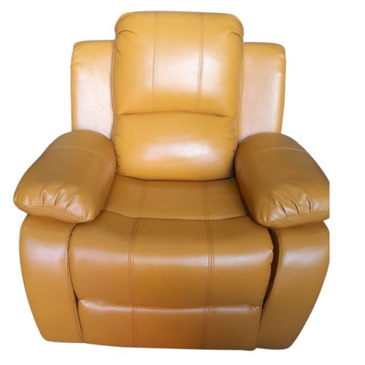 Outlet Valencia Mustard Leather  Armchair