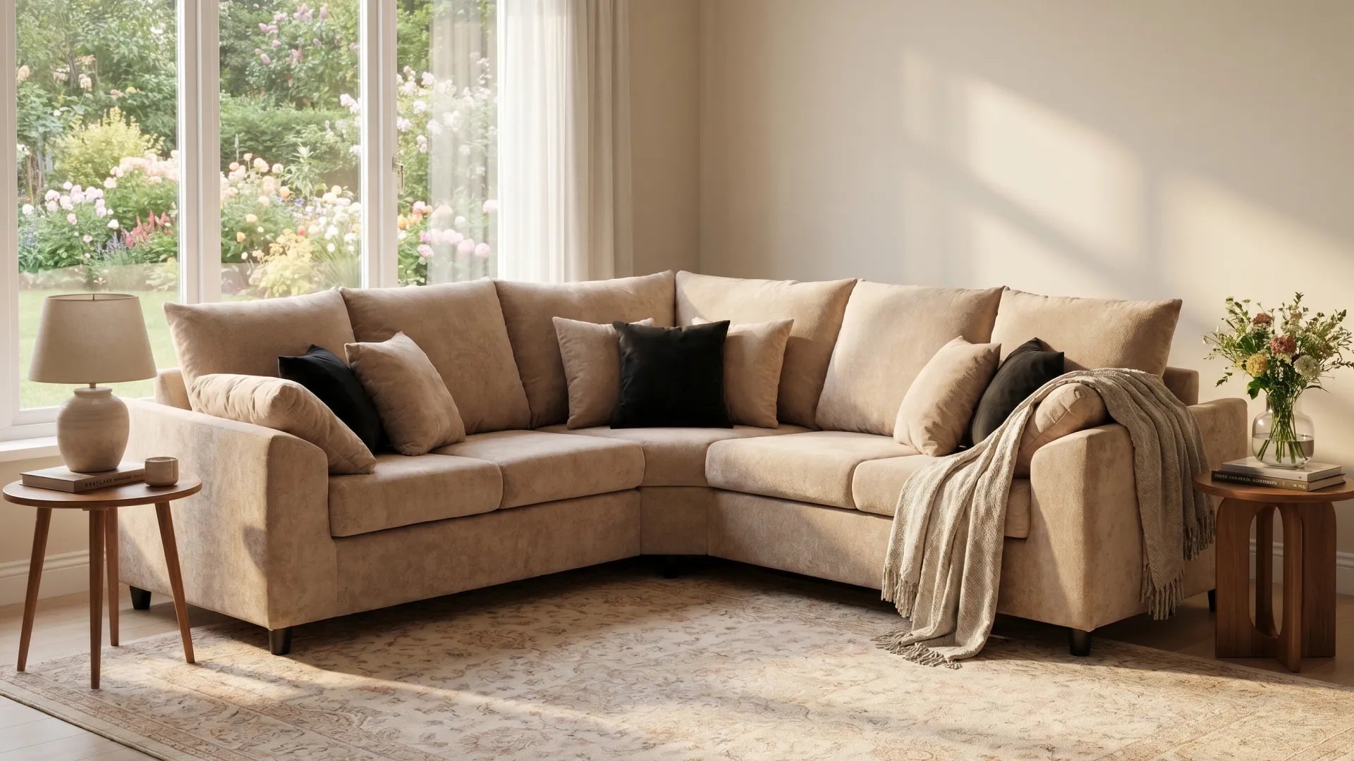 Euphoria Light Brown Corner 2r2 - Furniture Instore