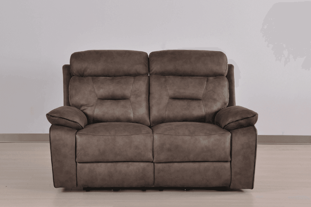 Foster Brown Fabric Electric Recliner 2+1+1 Seater  Sofa Set