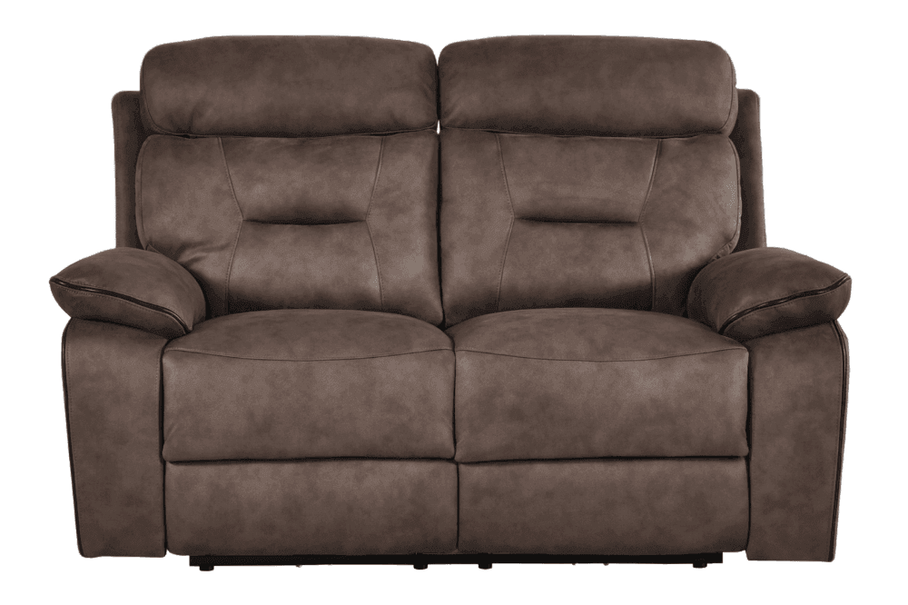 Foster Brown Fabric Electric Recliner 2+1 Seater  Sofa Set