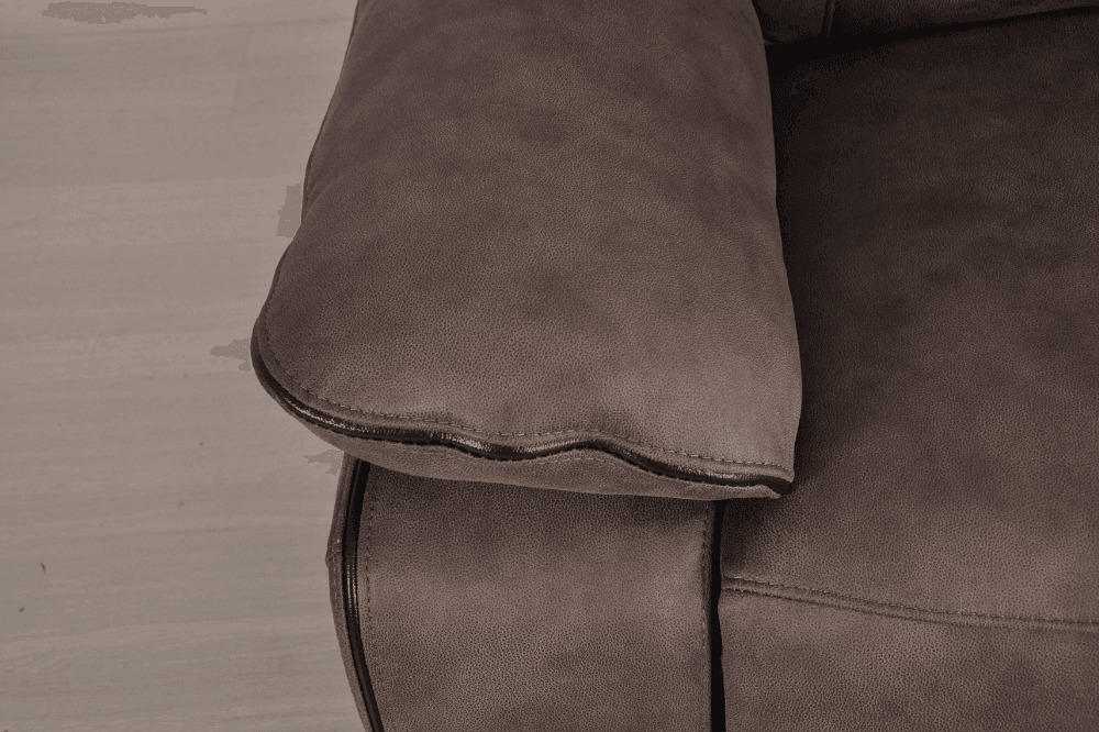 Foster Brown Fabric Electric Recliner 2+1 Seater  Sofa Set