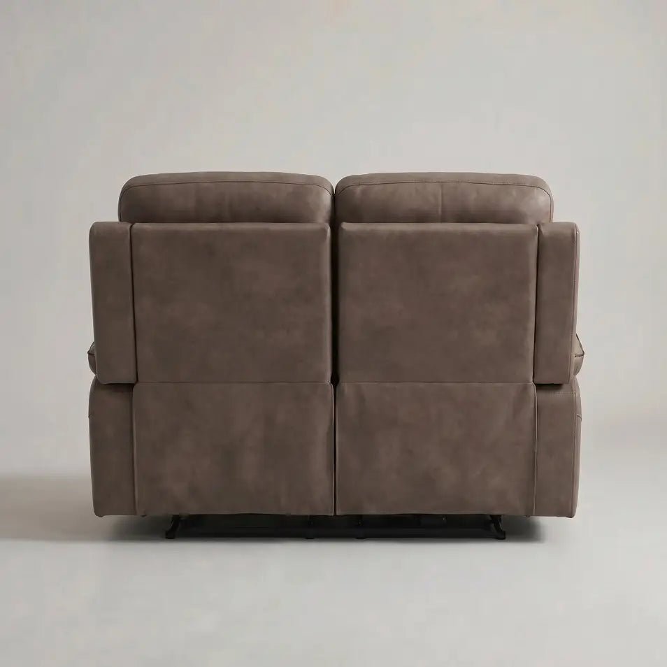 Foster Brown Fabric Electric Recliner 2 Seater - Furniture Instore