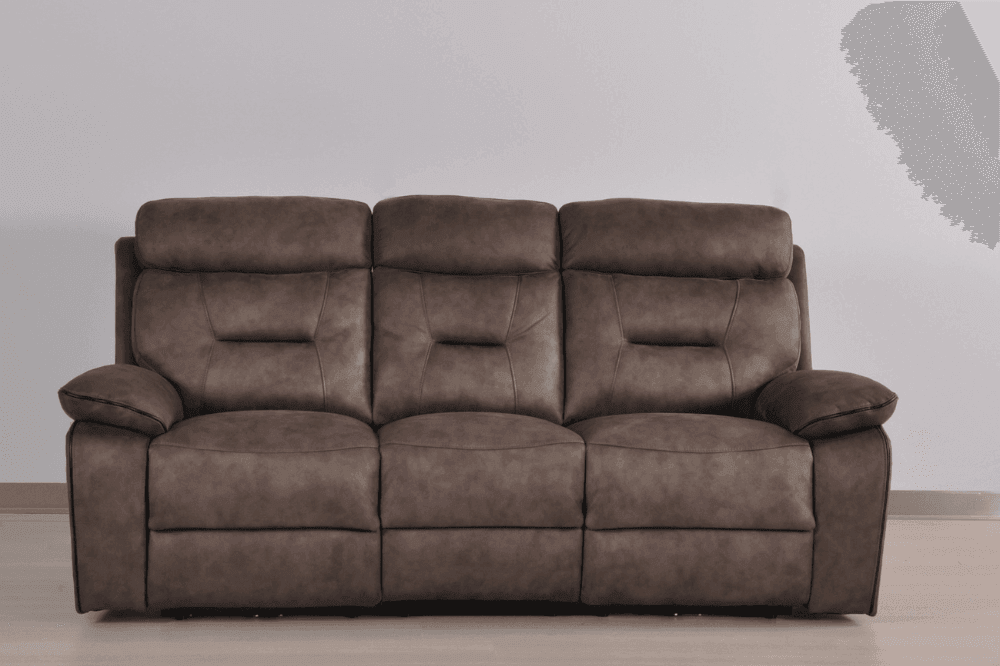 Foster Brown Fabric Electric Recliner 3+2+1 Seater Sofa Set